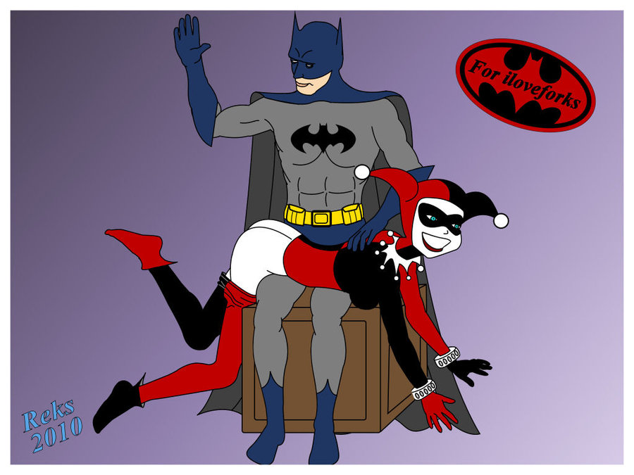 batman spanks harley quinn