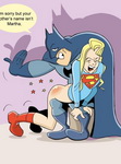 batman spanks supergirl