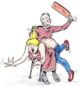 betty spanked by Miss Grundy