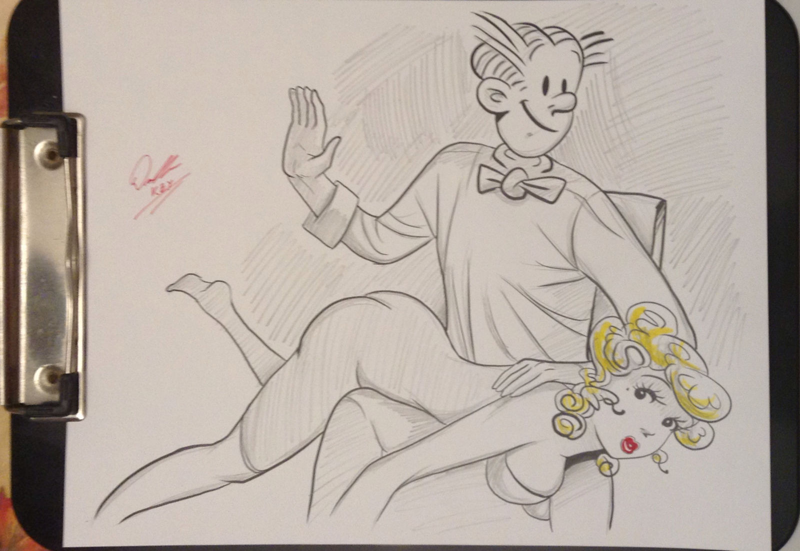 dagwood spanks blondie sketch key and chy derek griffin