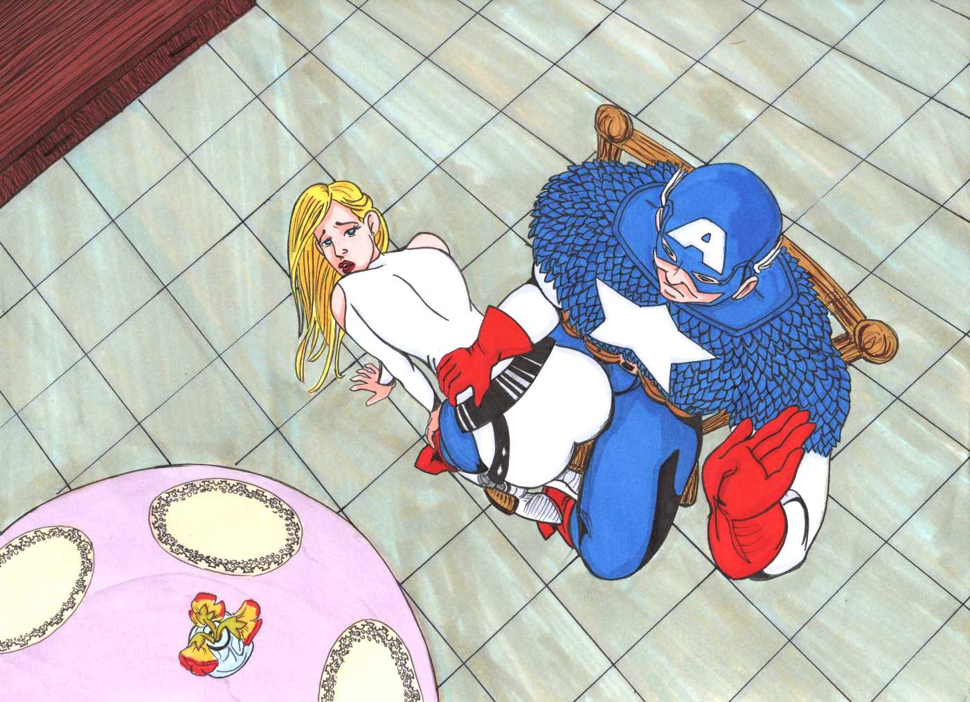 captain america spanks agent 13