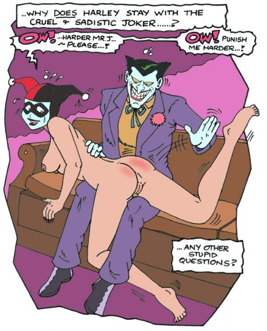 harley quinn spanked by joker