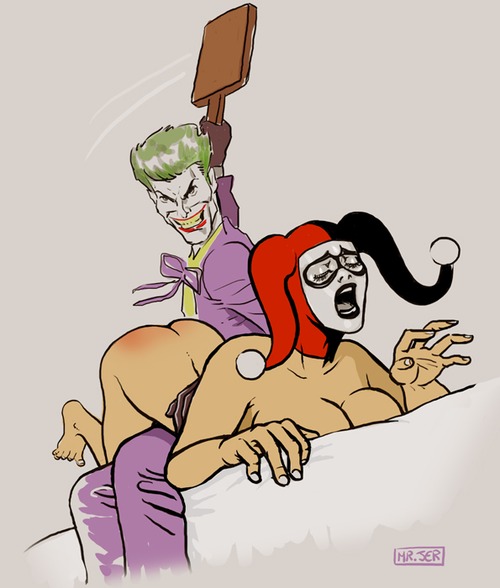 joker spanks harley otk mr jer