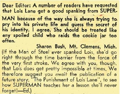 lois lane spanking letter by sharon bush