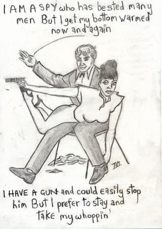 modesty blaise spanked