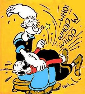 popeye spanking his girlfriend olive