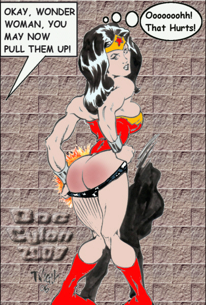 wonder woman after spanking