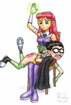 starfire spanks robin