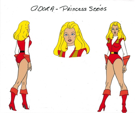 model sheet for adora