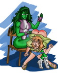 she-hulk spanks hakufu sonsaku