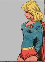 supergirl looking abashed