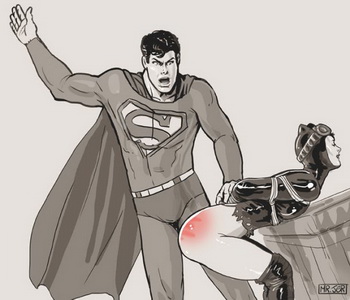 superman spanks catwoman