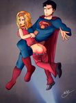 superman spanks wonder girl