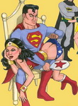 superman spanks wonder woman