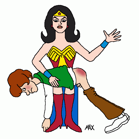 wonder woman spanks supermarv