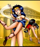 wonder woman spanks wonder girl