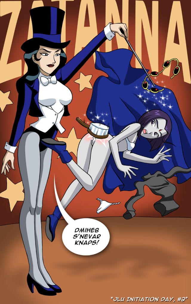 zatanna spanks raven