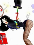 zatanna bent over and paddled